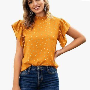 Lilosy Women's Yellow Blouse